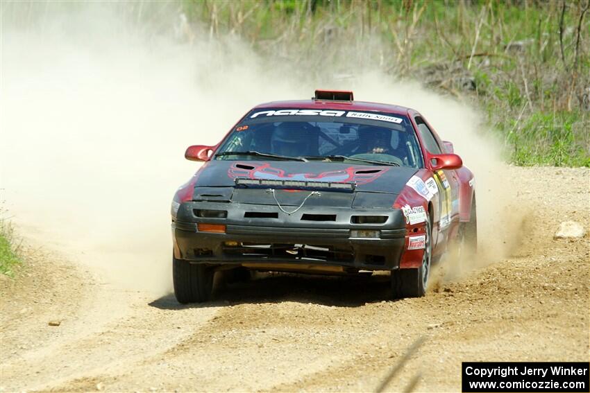 Al Dantes, Jr. / Keegan Helwig Mazda RX-7 LS on SS1, J5 North.