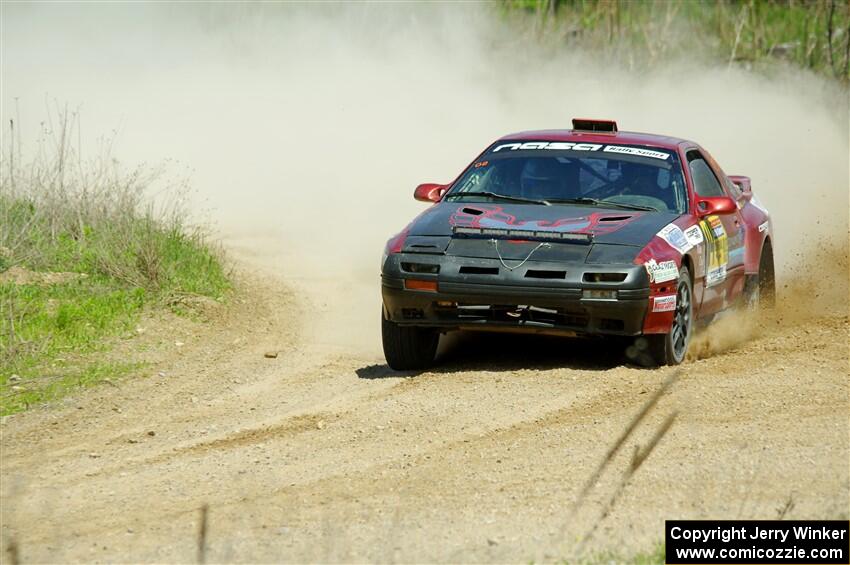 Al Dantes, Jr. / Keegan Helwig Mazda RX-7 LS on SS1, J5 North.