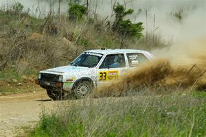 Mark Rokus / Tabitha Lohr VW GTI on SS1, J5 North.