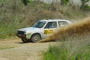 Mark Rokus / Tabitha Lohr VW GTI on SS1, J5 North.