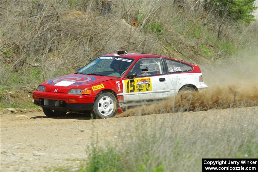 Sean Burke / Max Burke Honda CRX on SS1, J5 North.