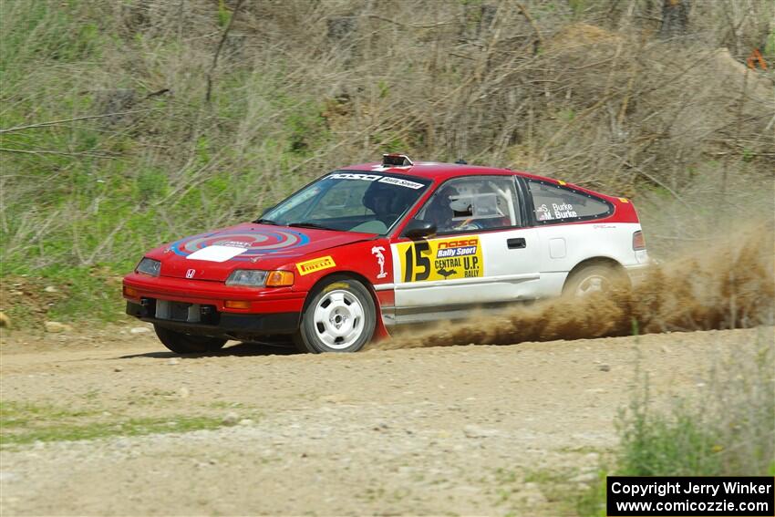 Sean Burke / Max Burke Honda CRX on SS1, J5 North.