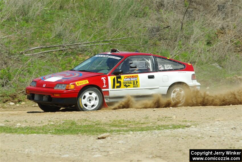 Sean Burke / Max Burke Honda CRX on SS1, J5 North.