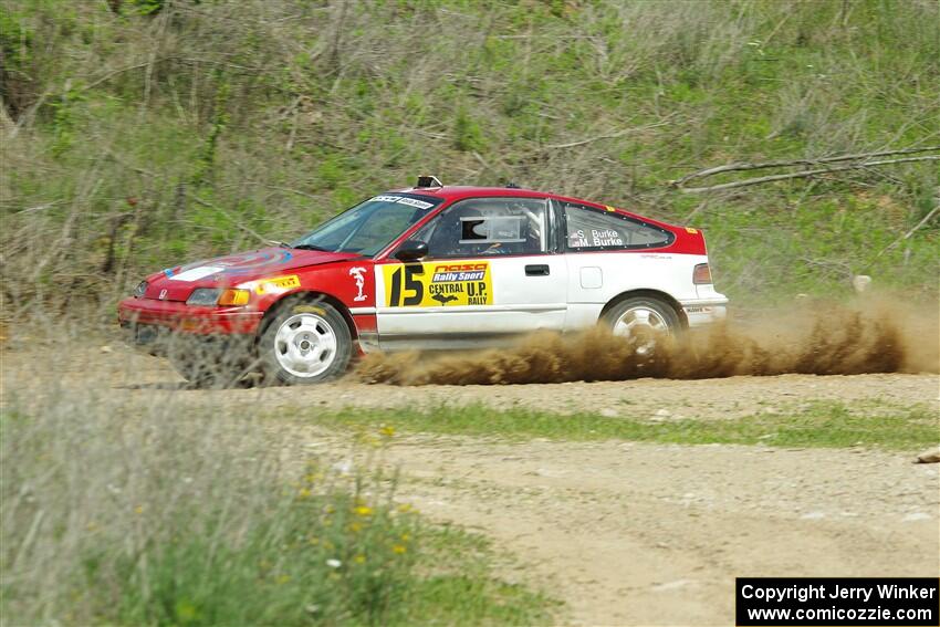 Sean Burke / Max Burke Honda CRX on SS1, J5 North.