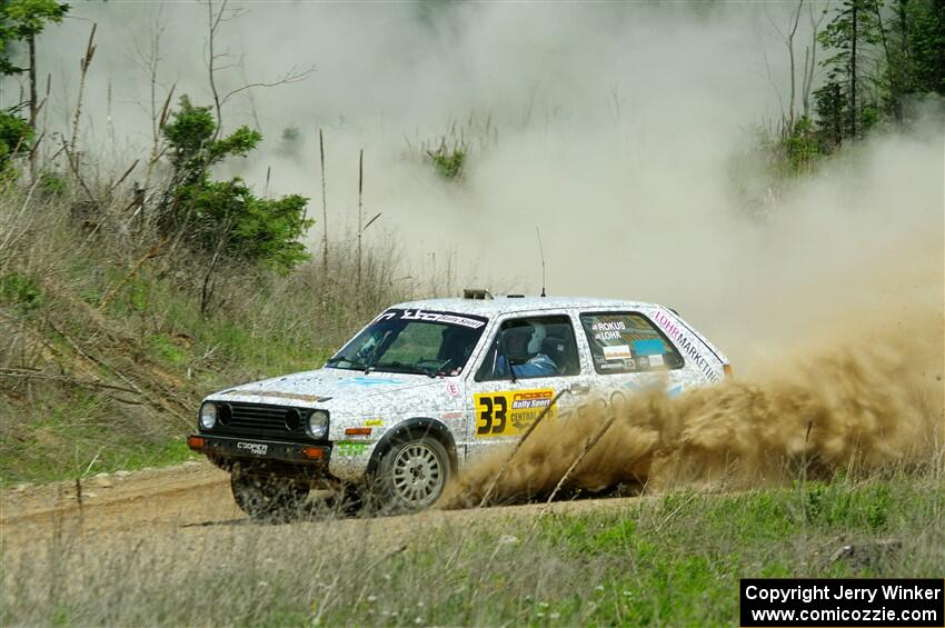 Mark Rokus / Tabitha Lohr VW GTI on SS1, J5 North.