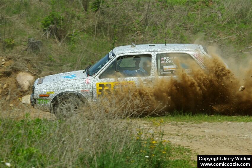 Mark Rokus / Tabitha Lohr VW GTI on SS1, J5 North.