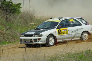 Aidan Hicks / John Hicks Subaru Impreza Wagon on SS1, J5 North.