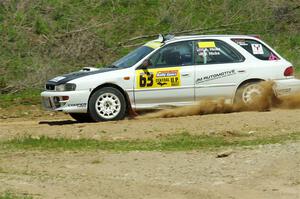 Aidan Hicks / John Hicks Subaru Impreza Wagon on SS1, J5 North.