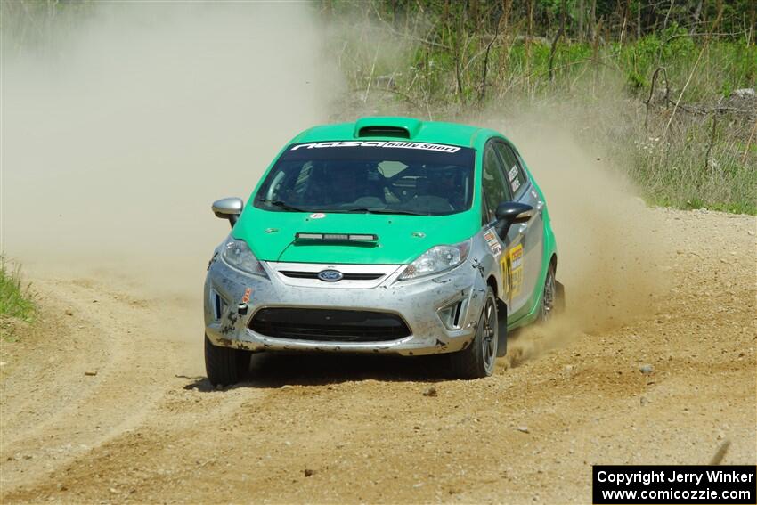 Eric Dieterich / Jake Wolfe Ford Fiesta on SS1, J5 North.