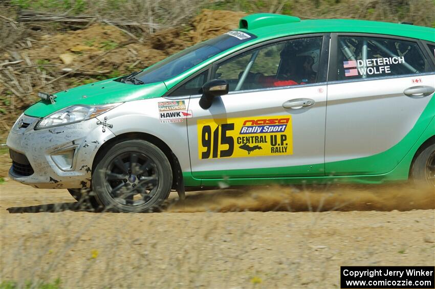 Eric Dieterich / Jake Wolfe Ford Fiesta on SS1, J5 North.