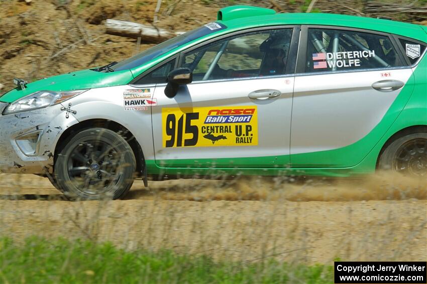 Eric Dieterich / Jake Wolfe Ford Fiesta on SS1, J5 North.