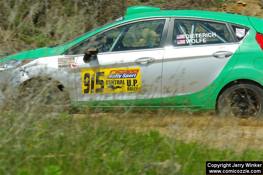 Eric Dieterich / Jake Wolfe Ford Fiesta on SS1, J5 North.