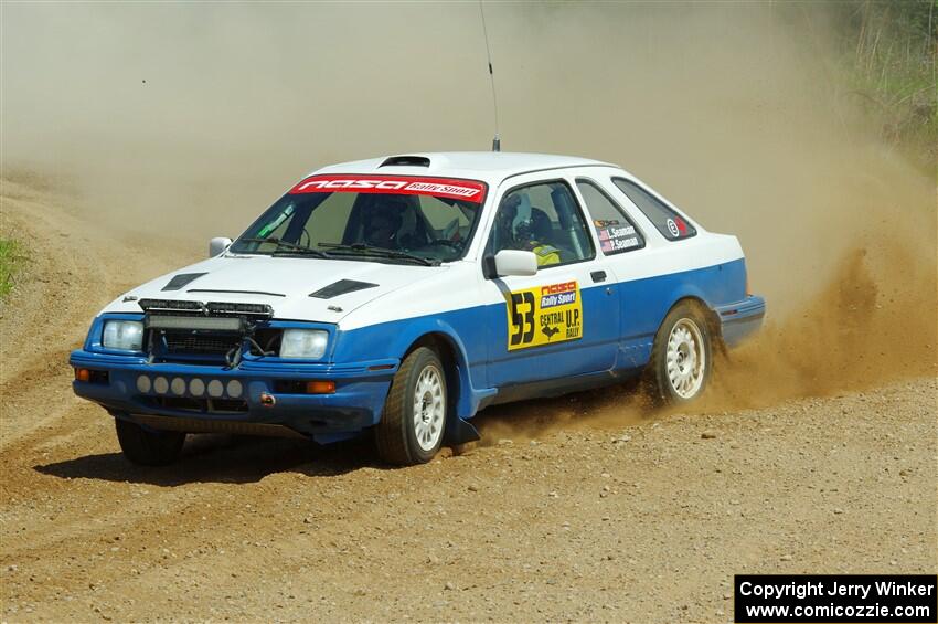 Perry Seaman / Patty Seaman Merkur XR4Ti on SS1, J5 North.