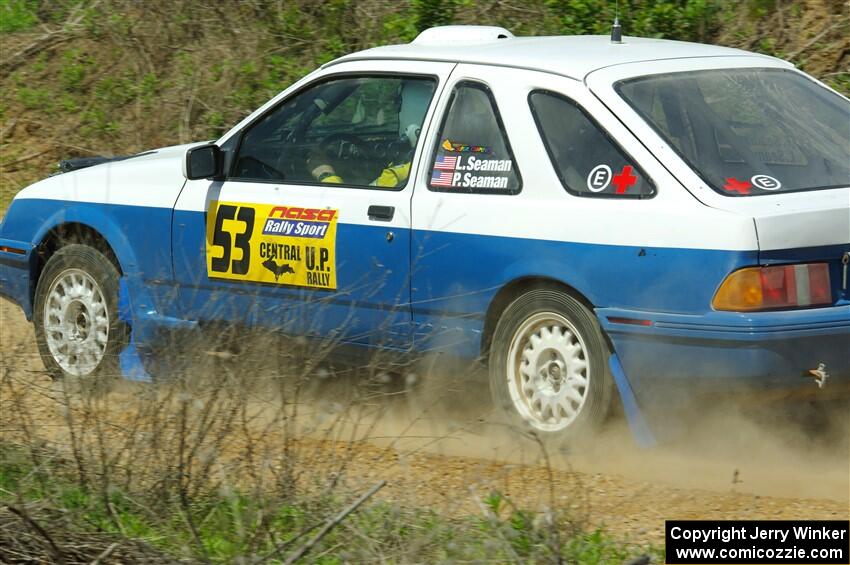 Perry Seaman / Patty Seaman Merkur XR4Ti on SS1, J5 North.