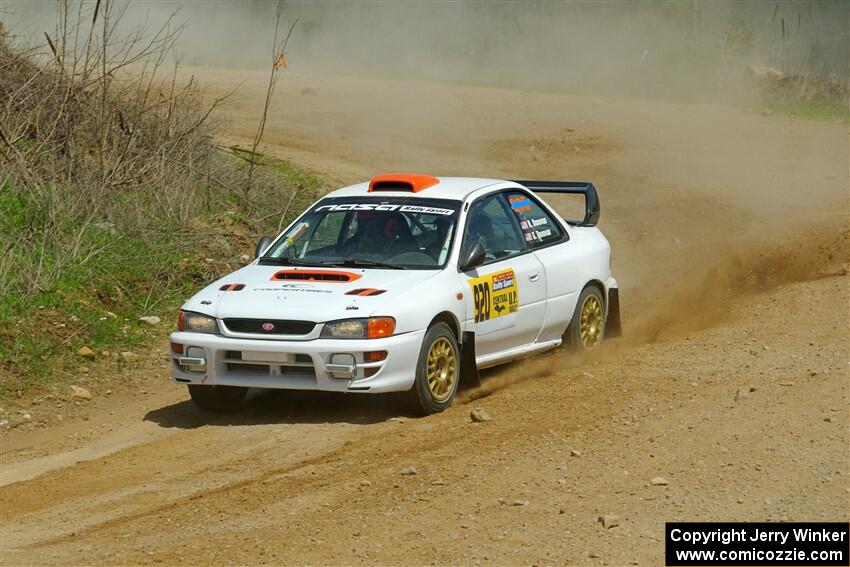 Richard Donovan / Greg Donovan Subaru Impreza on SS1, J5 North.