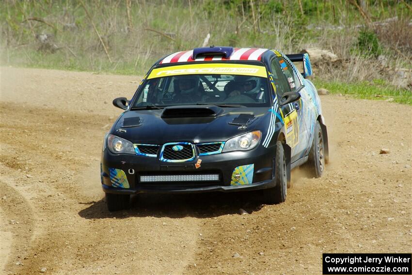 Matt James / Jackie James Subaru Impreza on SS1, J5 North.