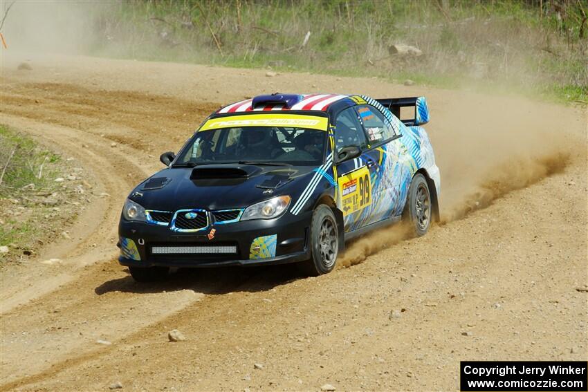 Matt James / Jackie James Subaru Impreza on SS1, J5 North.