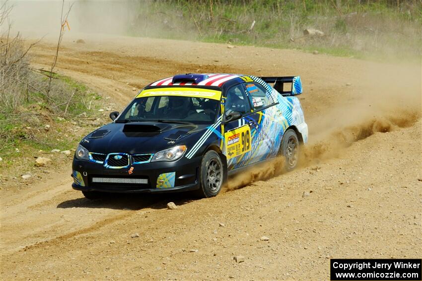 Matt James / Jackie James Subaru Impreza on SS1, J5 North.