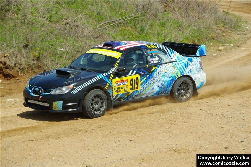 Matt James / Jackie James Subaru Impreza on SS1, J5 North.