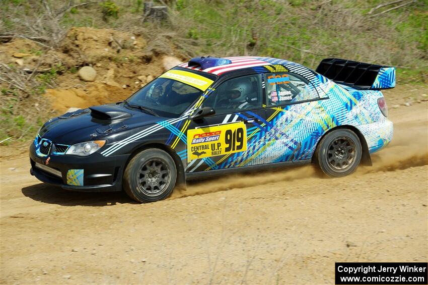 Matt James / Jackie James Subaru Impreza on SS1, J5 North.