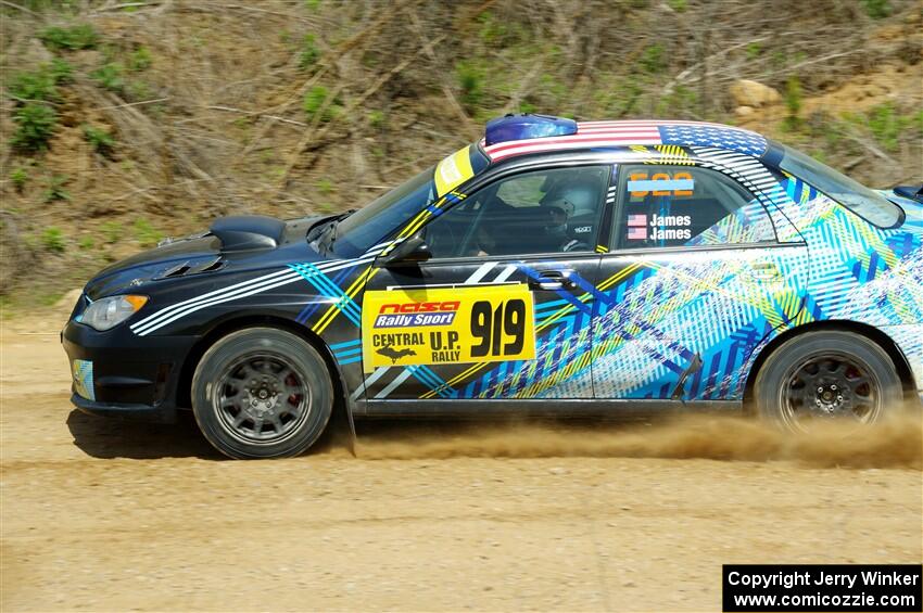 Matt James / Jackie James Subaru Impreza on SS1, J5 North.