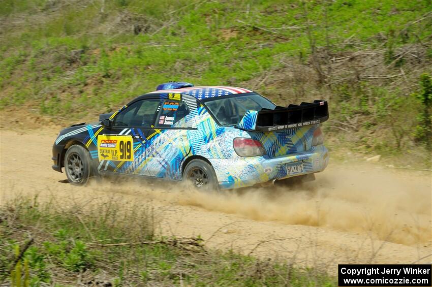 Matt James / Jackie James Subaru Impreza on SS1, J5 North.