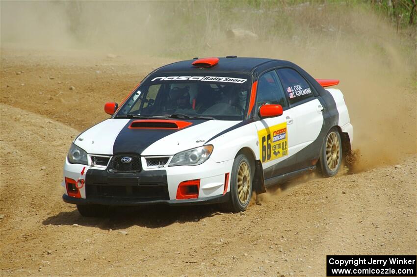 Jason Cook / Tim Kohlmann Subaru Impreza on SS1, J5 North.