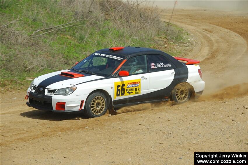 Jason Cook / Tim Kohlmann Subaru Impreza on SS1, J5 North.