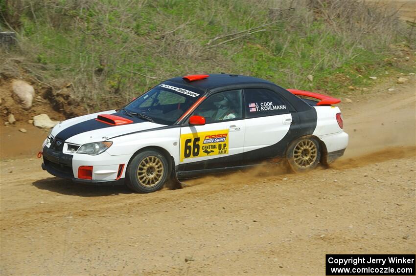 Jason Cook / Tim Kohlmann Subaru Impreza on SS1, J5 North.