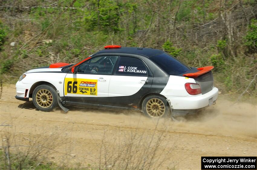 Jason Cook / Tim Kohlmann Subaru Impreza on SS1, J5 North.