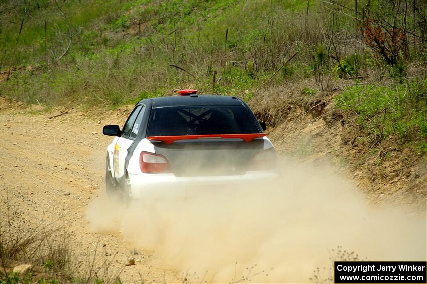 Jason Cook / Tim Kohlmann Subaru Impreza on SS1, J5 North.