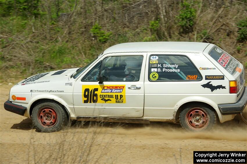 Heath Shively / Bryce Proseus VW Golf on SS1, J5 North.