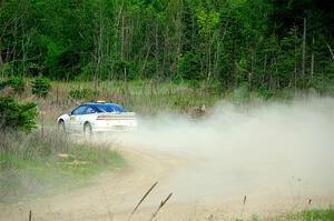 The '0' car, a Mitshibishi Exclipse GSX, on SS4, J5 South.