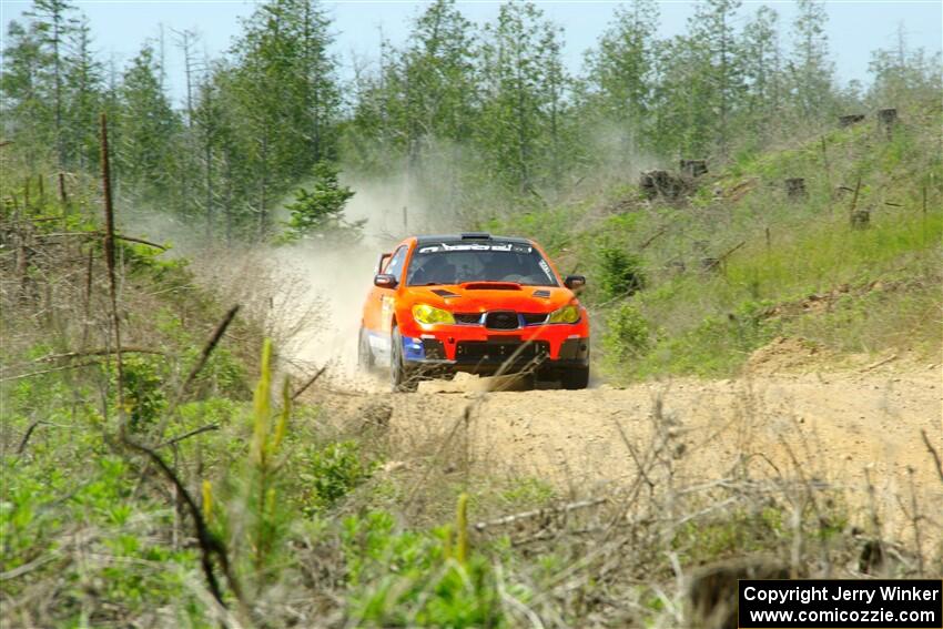 Mike Engle / Morgan Engle Subaru WRX on SS4, J5 South.