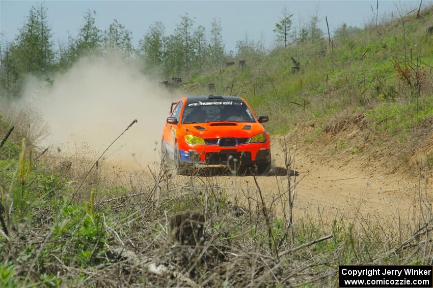 Mike Engle / Morgan Engle Subaru WRX on SS4, J5 South.