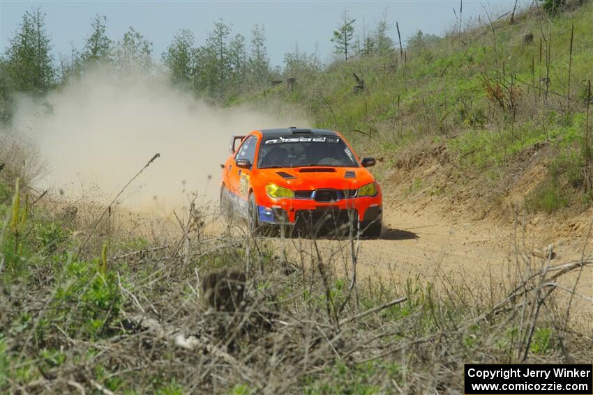 Mike Engle / Morgan Engle Subaru WRX on SS4, J5 South.