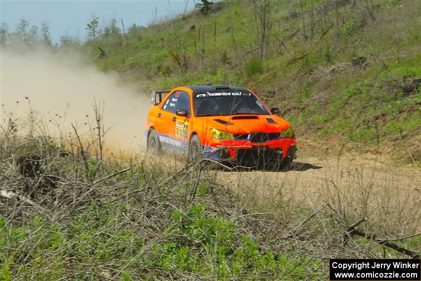 Mike Engle / Morgan Engle Subaru WRX on SS4, J5 South.