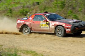 Al Dantes, Jr. / Keegan Helwig Mazda RX-7 LS on SS4, J5 South.