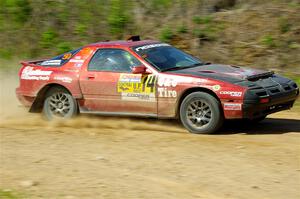 Al Dantes, Jr. / Keegan Helwig Mazda RX-7 LS on SS4, J5 South.