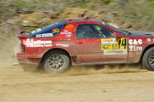 Al Dantes, Jr. / Keegan Helwig Mazda RX-7 LS on SS4, J5 South.