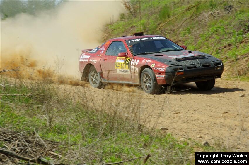 Al Dantes, Jr. / Keegan Helwig Mazda RX-7 LS on SS4, J5 South.