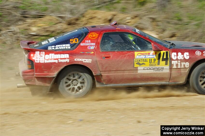 Al Dantes, Jr. / Keegan Helwig Mazda RX-7 LS on SS4, J5 South.