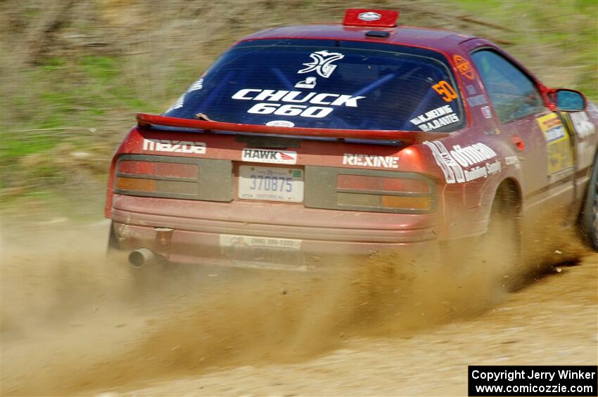 Al Dantes, Jr. / Keegan Helwig Mazda RX-7 LS on SS4, J5 South.