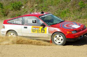 Sean Burke / Max Burke Honda CRX on SS4, J5 South.