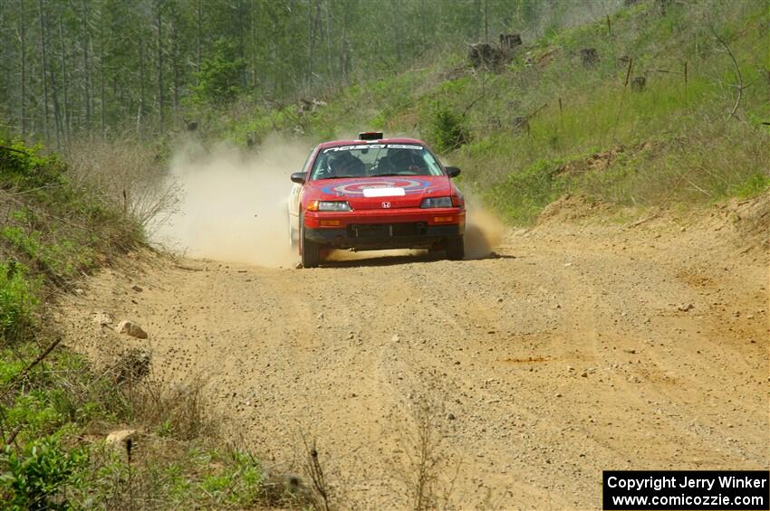 Sean Burke / Max Burke Honda CRX on SS4, J5 South.