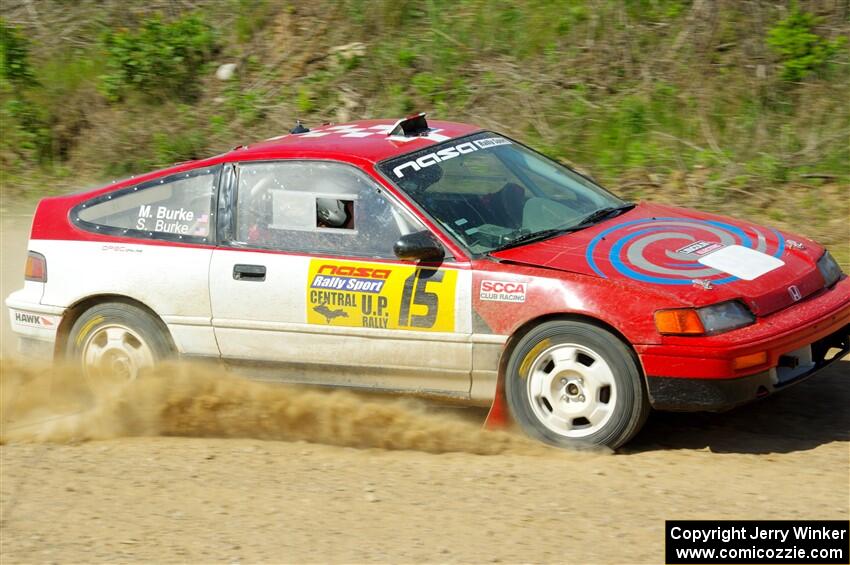 Sean Burke / Max Burke Honda CRX on SS4, J5 South.