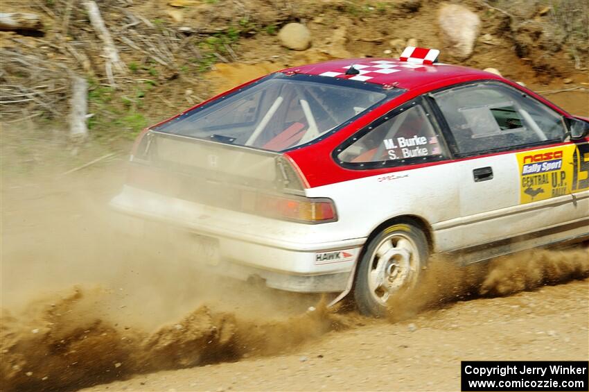 Sean Burke / Max Burke Honda CRX on SS4, J5 South.