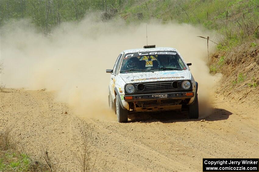 Mark Rokus / Tabitha Lohr VW GTI on SS4, J5 South.