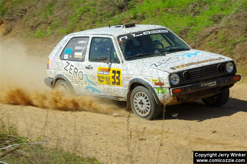 Mark Rokus / Tabitha Lohr VW GTI on SS4, J5 South.