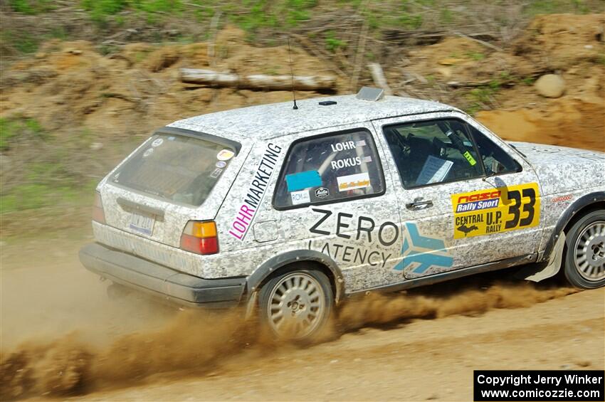 Mark Rokus / Tabitha Lohr VW GTI on SS4, J5 South.